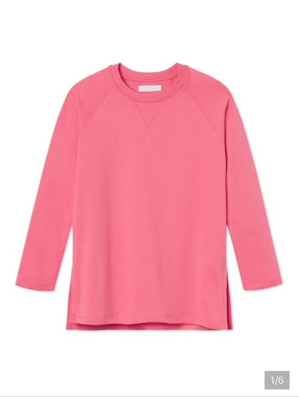 Lake Pajamas Pink Cottom Crewneck Sweatshirt
